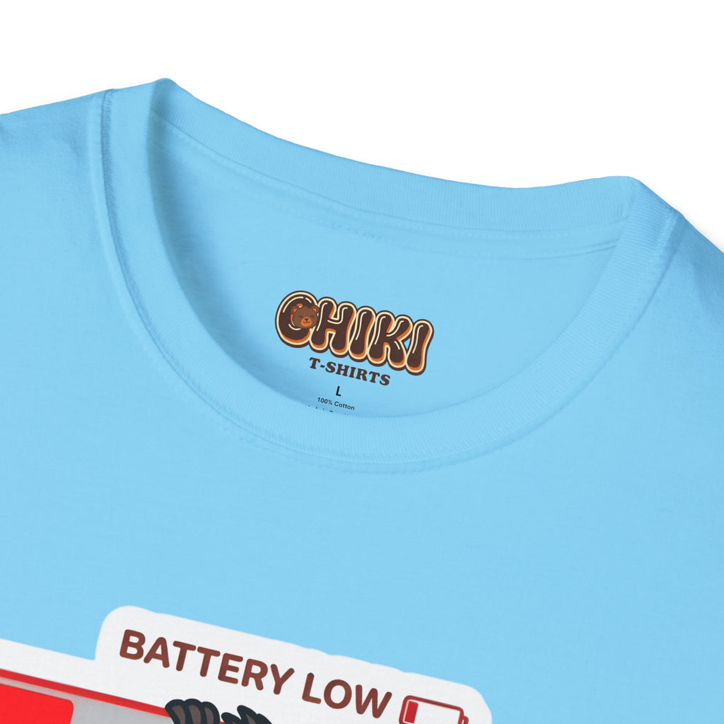 Slowly Shutting Down Sloth T-Shirt — Battery Low Cute Graphic Tee