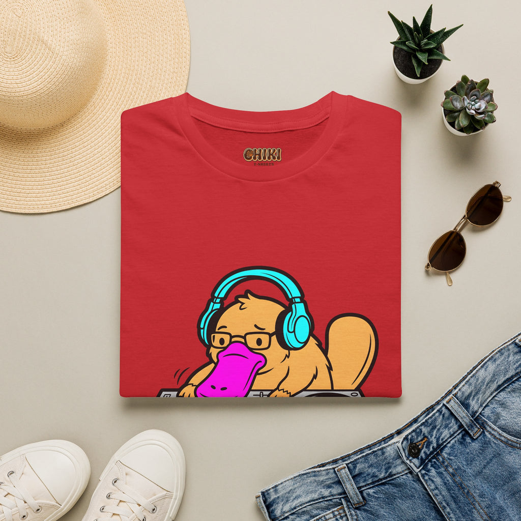 Platypus DJ T‑Shirt — 'Platypus Productions' Funny Music Producer Tee