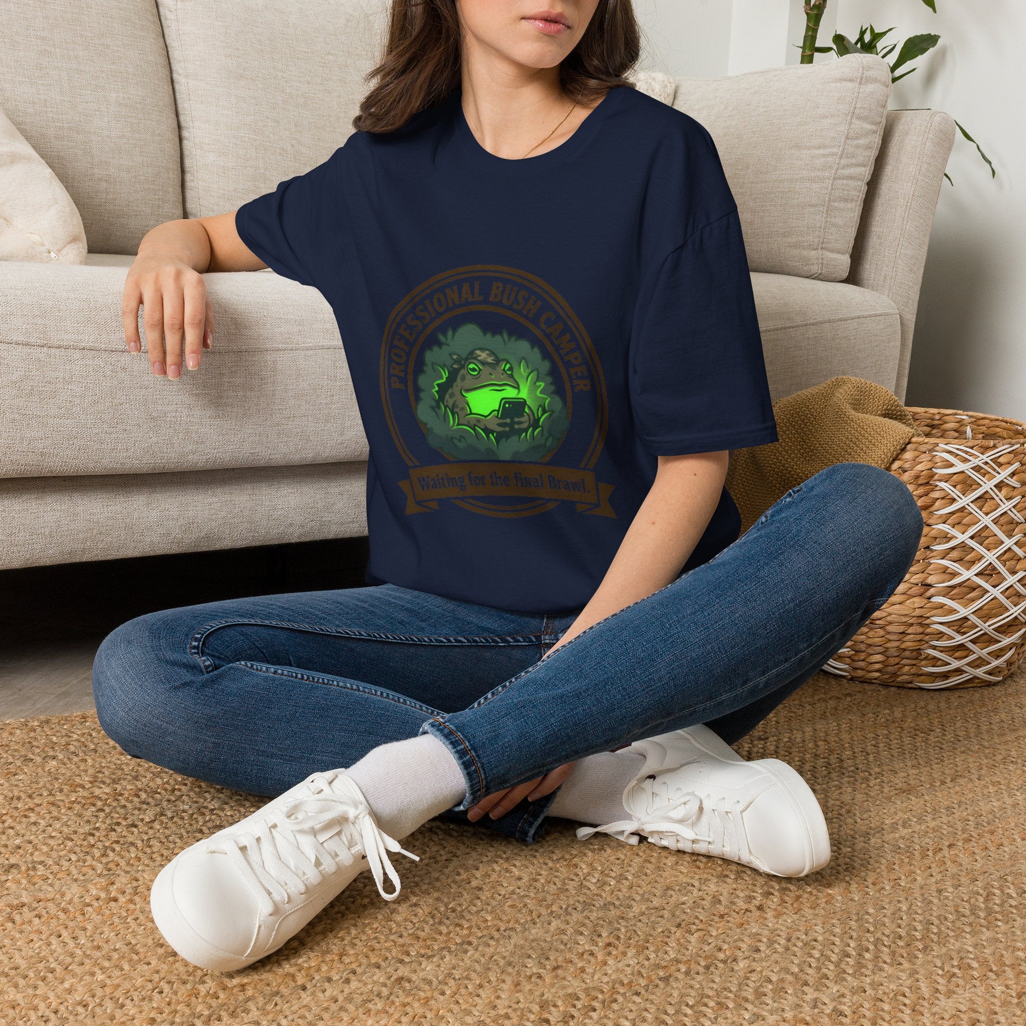 Professional Bush Camper T‑Shirt — "Waiting for the Final Breath" Camp Humor Tee