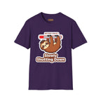 Slowly Shutting Down Sloth T-Shirt — Battery Low Cute Graphic Tee
