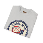Snail Mail T-Shirt — "Express Delayed" Retro Postal Graphic Tee