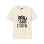 Purr-formance Hardware T-Shirt — Gamer Cat Computer Mouse Tee